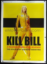 2z091 KILL BILL: VOL. 1 linen English 38x54 '03 Quentin Tarantino, full-length Uma Thurman w/katana!