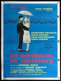 2z137 UMBRELLAS OF CHERBOURG linen French 1p '64 Jacques Demy, cool Chica design, Catherine Deneuve