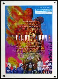 2z077 WICKER MAN linen Japanese '95 Christopher Lee, Britt Ekland, cult horror classic!