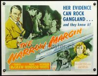 3a176 NARROW MARGIN style B 1/2sheet '51 Richard Fleischer, Charles McGraw, classic minor film noir!
