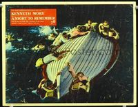 3b515 NIGHT TO REMEMBER Eng/Italy LC '58 English Titanic biography, image of overturned lifeboat!