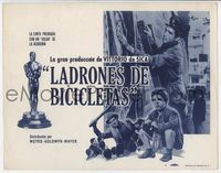 3b040 BICYCLE THIEF Span/US TC '50s Vittorio De Sica's award-winning classic Ladri di biciclette!