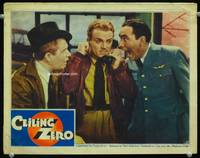 3b312 CEILING ZERO LC '35 officer Pat O'Brien screaming as James Cagney tries to talk on phone!