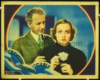 3b313 CHAINED LC '34 great close up of Otto Kruger standing by mesmerized pretty Joan Crawford!