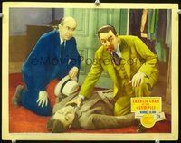 3b315 CHARLIE CHAN AT THE OLYMPICS LC '37 great close up of Asian detective Warner Oland with body!