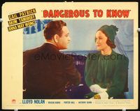 3b342 DANGEROUS TO KNOW LC '38 super close up of Akim Tamiroff & sexy Gail Patrick with veil!