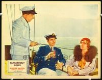 3b343 DANGEROUSLY YOURS LC '33 suave thief Warner Baxter w/female detective Miriam Jordan on boat!