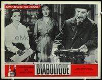 3b354 DIABOLIQUE LC '55 Simone Signoret & Vera Clouzot in Henri-Georges Clouzot's Les Diaboliques!