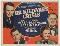 3b075 DR. KILDARE'S CRISIS signed TC '40 by Robert Young, who is with Ayres, Day & Barrymore!