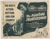 3b086 FIGHTING FRONTIERSMAN TC '46 Charles Starrett as The Durango Kid & comic Smiley Burnette!