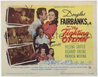 3b087 FIGHTING O'FLYNN signed TC '49 by Douglas Fairbanks Jr. who's fighting & loving in many images