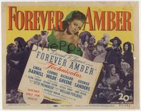 3b094 FOREVER AMBER title card '47 sexy Linda Darnell, Cornel Wilde, directed by Otto Preminger!