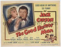3b102 GOOD HUMOR MAN title card '50 great image of Jack Carson eating ice cream bar & Lola Albright