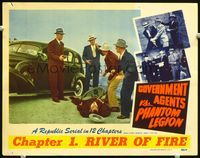 3b408 GOVERNMENT AGENTS VS PHANTOM LEGION chap 1 LC '51 Republic serial, full color murder scene!
