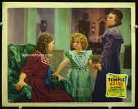 3b416 HEIDI movie lobby card '37 great close up of Shirley Temple between teen girl & stern lady!