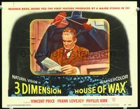 3b430 HOUSE OF WAX LC #3 '53 great image of unsuspecting man about to be strangled from behind!