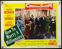 3b434 HOW TO MARRY A MILLIONAIRE LC #7 '53 sexy Marilyn Monroe, Betty Grable & William Powell!
