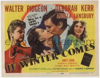 3b111 IF WINTER COMES title card '48 Walter Pidgeon, Deborah Kerr, Angela Lansbury, Janet Leigh