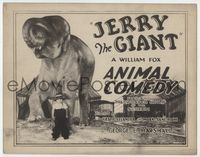 3b117 JERRY THE GIANT TC '26 great image of The Wonder Child of the Screen & circus elephant!
