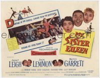 3b165 MY SISTER EILEEN TC '55 Janet Leigh, Jack Lemmon & Betty Garrett are singing from rooftops!