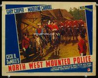 3b522 NORTH WEST MOUNTED POLICE LC '40 Texas Ranger Gary Cooper & Mountie Preston Foster on horses!