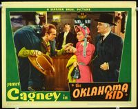 3b525 OKLAHOMA KID LC '39 James Cagney carries man on shoulders with Rosemary Lane & Donald Crisp!