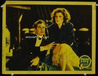 3b534 PAGAN LADY signed lobby card '31 by Evelyn Brent, who is sitting with Charles Bickford in tux!