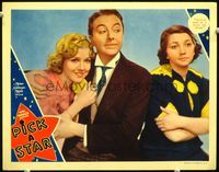 3b541 PICK A STAR movie lobby card '37 great close up of Patsy Kelly, Jack Haley & Rosina Lawrence!