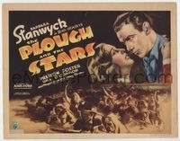 3b179 PLOUGH & THE STARS TC '36 art of Barbara Stanwyck & Preston Foster, directed by John Ford!
