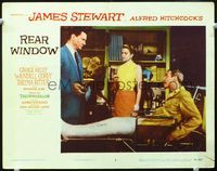 3b017 REAR WINDOW LC #5 '54 Alfred Hitchcock, Wendell Corey talks to Grace Kelly & Jimmy Stewart!