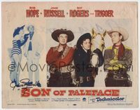 3b607 SON OF PALEFACE signed LC #1 '52 by Jane Russell, who's with Roy Rogers, Trigger & Bob Hope!