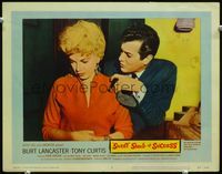 3b634 SWEET SMELL OF SUCCESS LC #3 '57 Curtis talks Barbara Nichols into having sex w/another man!