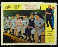3b638 THAT TOUCH OF MINK LC #6 '62 best scene with Cary Grant, Doris Day, Mantle, Maris & Berra!