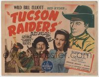 3b223 TUCSON RAIDERS signed TC '44 by Peggy Stewart, who's with Wild Bill Elliott & Gabby Hayes!