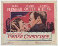 3b228 UNDER CAPRICORN title card '49 c/u art of Ingrid Bergman & Joseph Cotten, Alfred Hitchcock