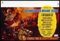 3c537 CHARGE OF THE LIGHT BRIGADE Belgian poster '68great Ray art of Trevor Howard, Vanessa Redgrave