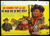 3c599 GOOD GUYS & THE BAD GUYS Belgian poster '69 great Ray art of Robert Mitchum, George Kennedy!