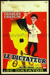 3c600 GREAT DICTATOR Belgian R50s great wacky art of Charlie Chaplin as hairdresser to Hitler!