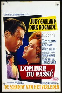 3c626 I COULD GO ON SINGING Belgian poster '63 great romantic art of Judy Garland with Dirk Bogarde!