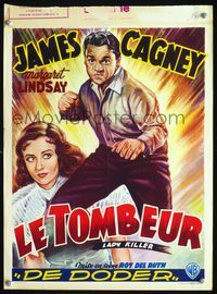 3c644 LADY KILLER Belgian R50s great art of fistfighter James Cagney, pretty Margaret Lindsay!