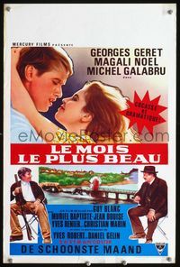 3c682 MOST BEAUTIFUL MONTH Belgian '68 Le mois le plus beau, Georges Geret, Magali Noel, romantic!