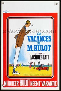 3c683 MR. HULOT'S HOLIDAY Belgian R70s Les vacances de M. Hulot, great Etaix art of Jacques Tati!