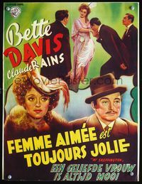 3c685 MR. SKEFFINGTON Belgian '40s great art of glamorous Bette Davis, Claude Rains, Vincent Sherman