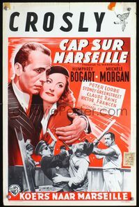 3c704 PASSAGE TO MARSEILLE Belgian R50s different image of Humphrey Bogart & Michele Morgan!