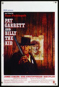 3c706 PAT GARRETT & BILLY THE KID Belgian '73 Sam Peckinpah, Bob Dylan, Lesset art of James Coburn!