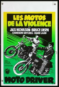 3c727 REBEL ROUSERS Belgian '70 really cool art of motorcycle bikers Jack Nicholson & Bruce Dern!