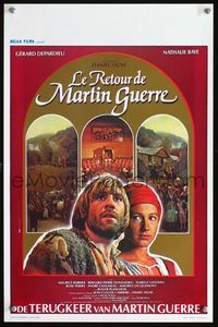3c733 RETURN OF MARTIN GUERRE Belgian '82Le retour de Martin Guerre, great c/u of Gerard Depardieu!