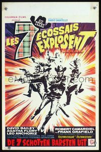 3c787 UP THE MacGREGORS Belgian '67Sette donne per I MacGregor, spaghetti western, cool action art!