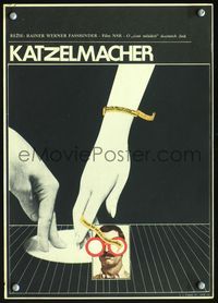 3c061 KATZELMACHER Czech 11x16 poster '70 Rainer Werner Fassbinder, cool image of hands by Vyletal!