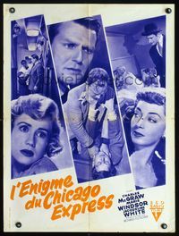 3c200 NARROW MARGIN French 24x32 '53 Richard Fleischer classic film noir, Charles McGraw, Windsor